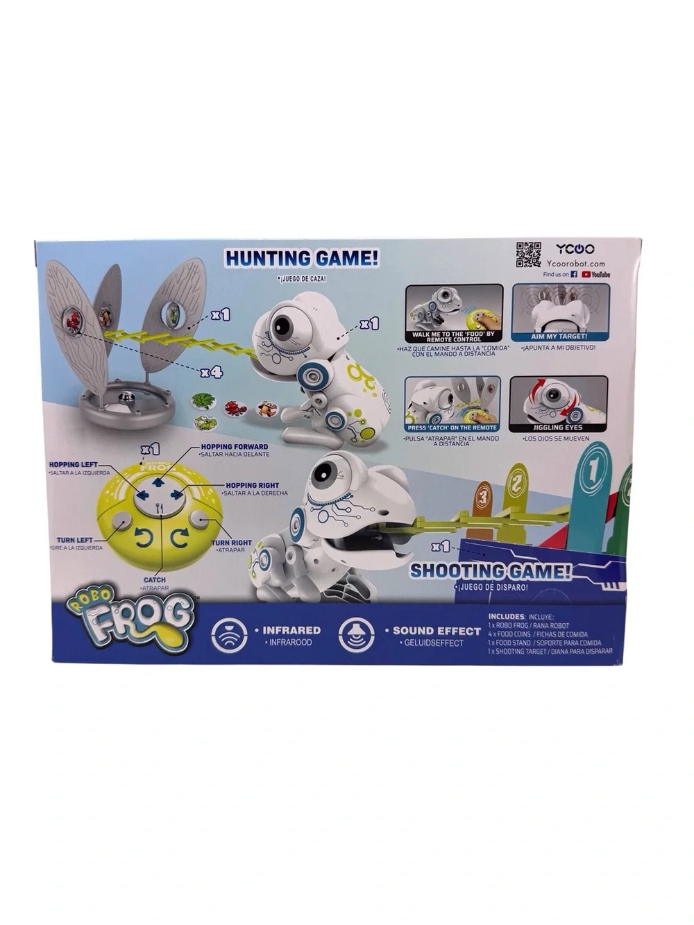 YCOO Robo Frog Interactive hunting & shooting game Frog new in box
